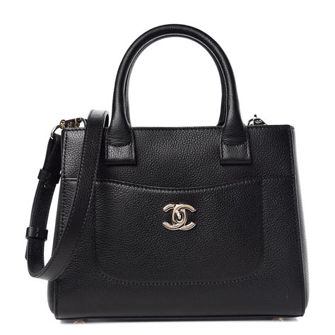 CHANEL Grained Calfskin Mini Neo Executive Shopper Tote .